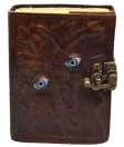 Two Eyes aged looking paper leather w/ latch Two Eyes aged looking paper leather w/ latch