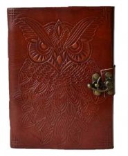 Owl leather w/ latch