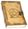 5" x 7" Broom Pentagram Embossed leather w/ latch