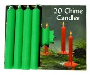Emerald Green Chime Candle 20 pack