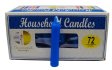 (set of 72) Blue 4" household candles