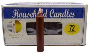 (set of 72) Brown 4" household candles