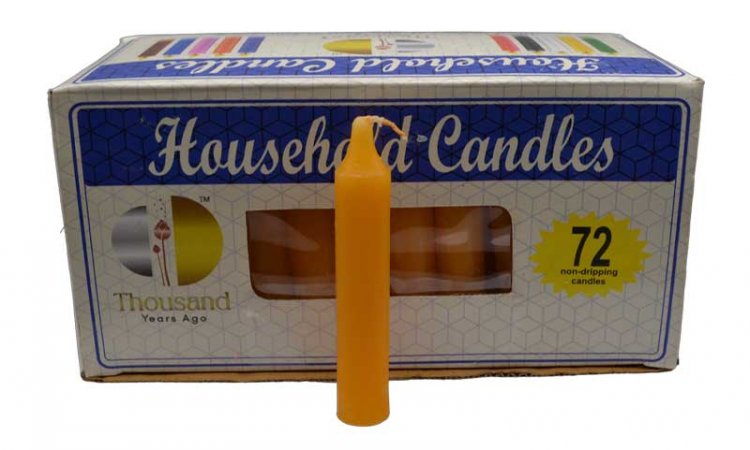 (set of 72) Orange 4" household candles - Click Image to Close