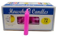 (set of 72) Pink 4" household candles