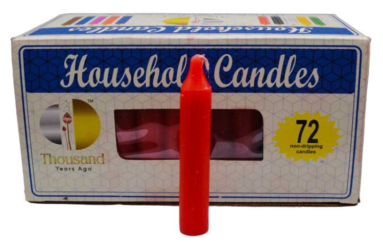 (set of 72) Red 4\" household candles