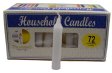 (set of 72) White 4" household candles