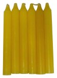 (set of 6) Yellow 6" household candle (set of 6) Yellow 6" household candle
