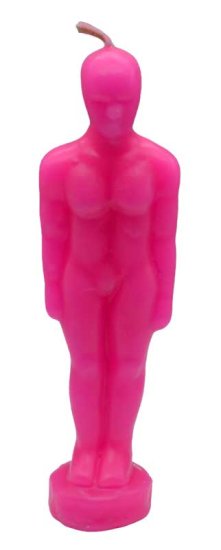 6 3/4\" Pink Man candle