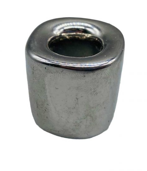 Silver Ceramic Holder - Click Image to Close