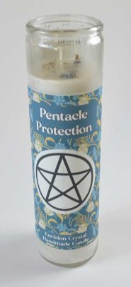 Pentacle Protection aromatic jar candle