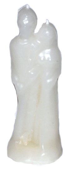 6\" Marriage White candle