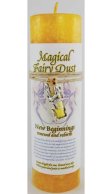 New Beginnings Pillar Candle with Fairy Dust Necklace