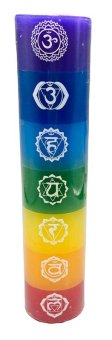 7 Chakra pillar candle