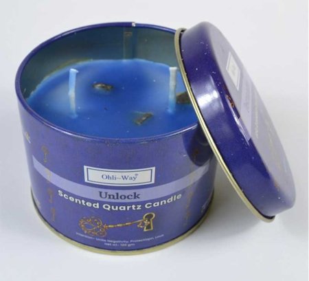 Destrancaders (Unlock) quartz tin candle