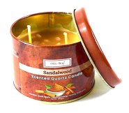 Sandalo (Sandalwood) quartz tin candle