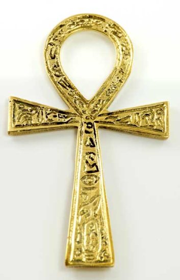 Ankh brass 2 3/8\" x4 \"