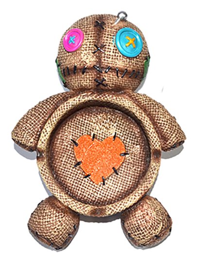 7" Voodoo Doll ashtray - Click Image to Close