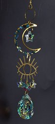 16" Evil Eye Crescent sun catcher