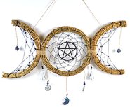 20"x 8" Triple Moon Wreath wall hanging