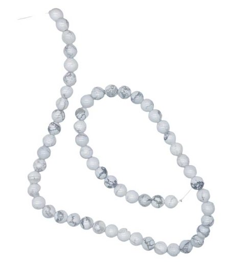 6mm Howlite beads