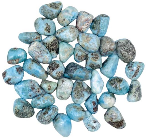 1 lb Larimar tumbled stones