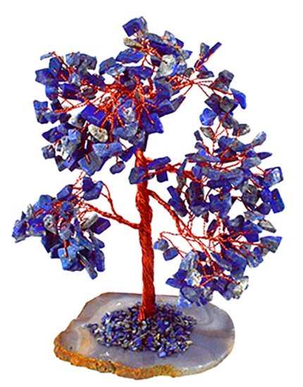 8\" Lapis gemstone tree