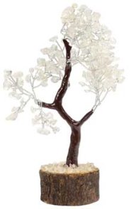 Quartz gemstone tree