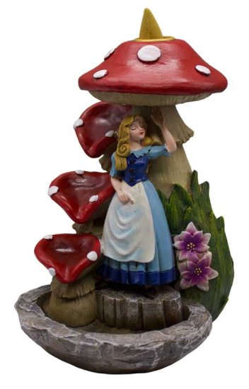 7\" Alice in Wonderland back flow incense burner