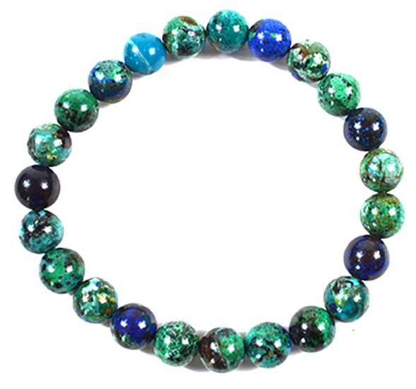 8mm Azurite/ Malachite - Click Image to Close