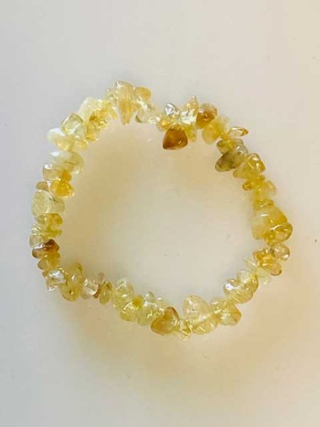 Citrine chip bracelet