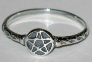 Pentagram ring size 6 sterling