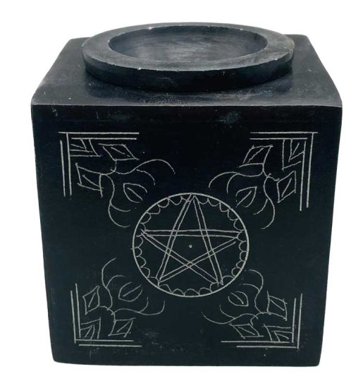 3\" square Pentagram soapstone oil diffuser