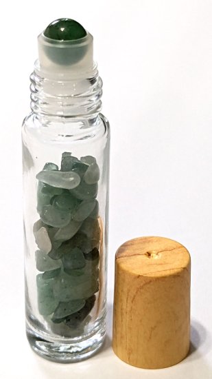 Aventurine green in roller bottle 10ml - Click Image to Close