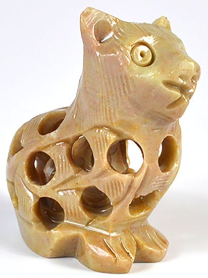 2\" Cat carving