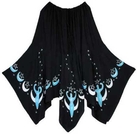 Moon Goddess Long Skirt black