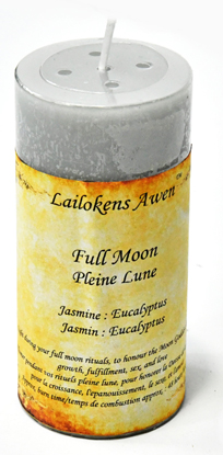 4\" Full Moon scented Lailokens Awen candle