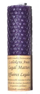 4 1/4" Legal Matters Lailokens Awen candle - Click Image to Close