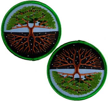 Tree of Life iron-on patch 3\"
