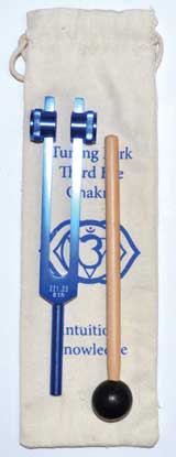 8 1/2\" Third Eye (dark blue) tuning fork