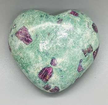 3\" Ruby Zoisite heart