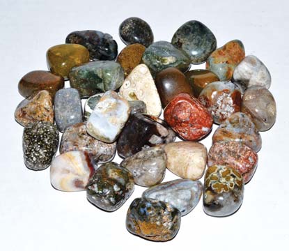 1 lb Jasper, Ocean tumbled stones - Click Image to Close