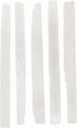 7" Selenite mini sticks 5 pk - Click Image to Close