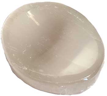 Selenite worry stone