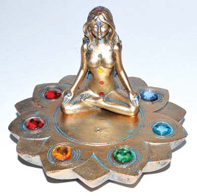 3\" Goddess 7 Chakra burner