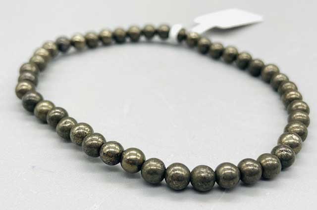 4mm Pyrite bracelet