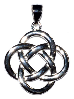 3/4\" Celtic Knot sterling pendant