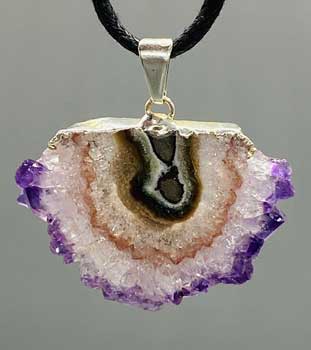 Stalactite silver plated pendant - Click Image to Close