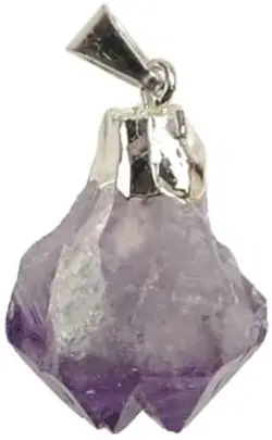 Amethyst untumbled pendant