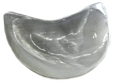 4\" Selenite Half Moon bowl