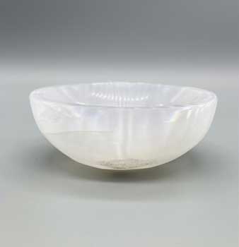 4\" Selenite Oval bowl